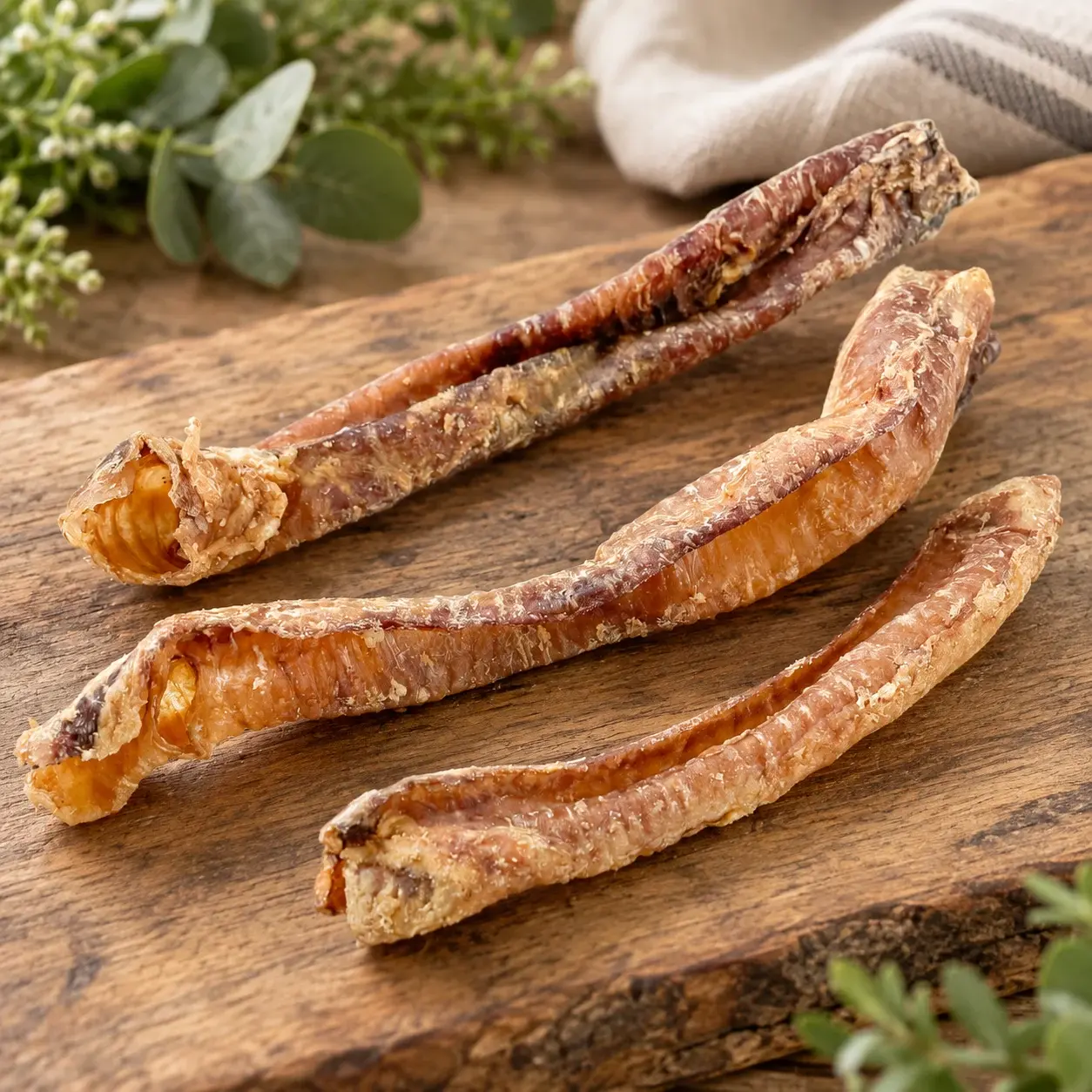 Lamb Trachea (mixed sizes), natural dog treats from Dog Stop