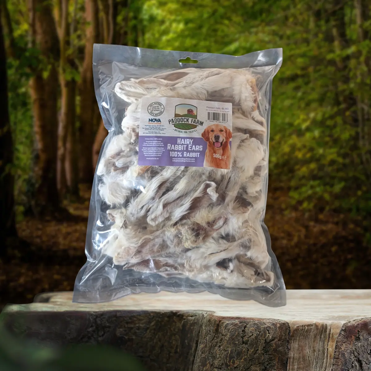 Rabbit Ears - 500g & 1kg - Dog Stop natural dog treat