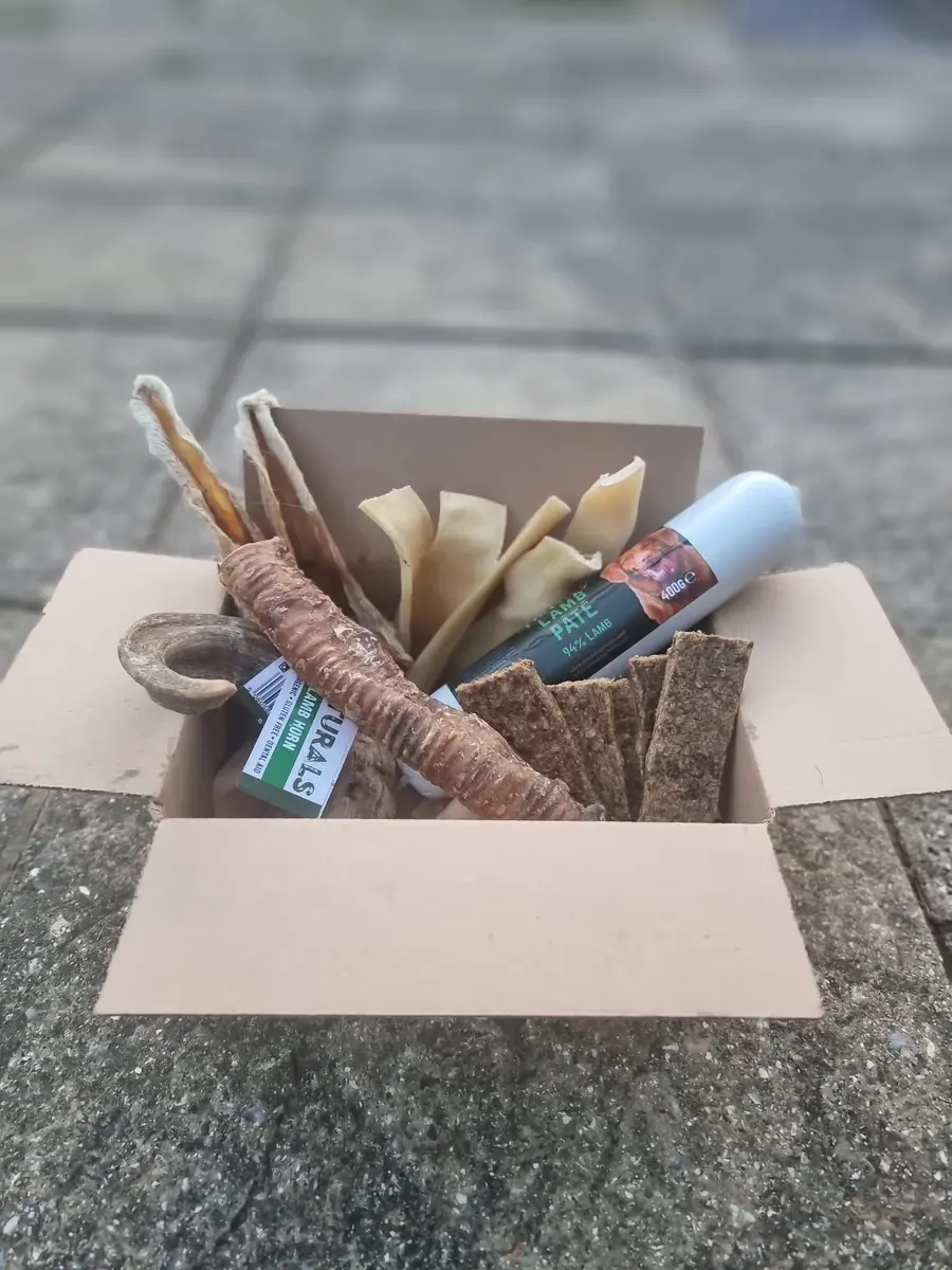 Baa-rilliant Treat Box - Dog Stop natural dog treat
